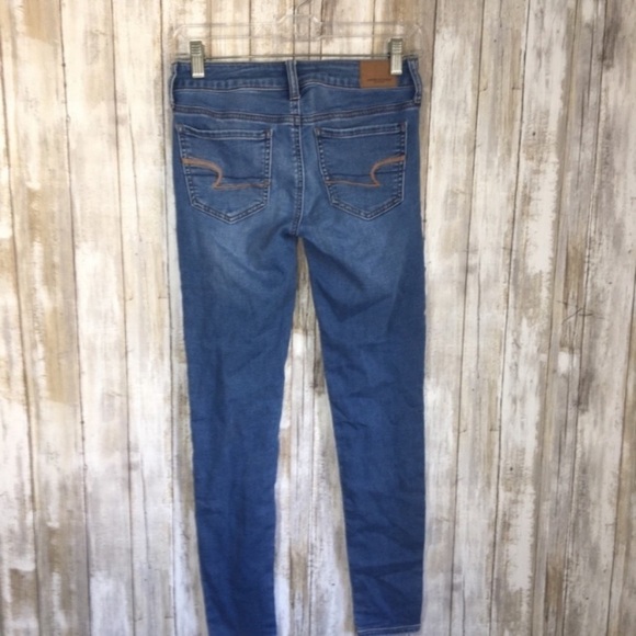 American Eagle Medium Wash Super Stretch X Jegging - Picture 3 of 9